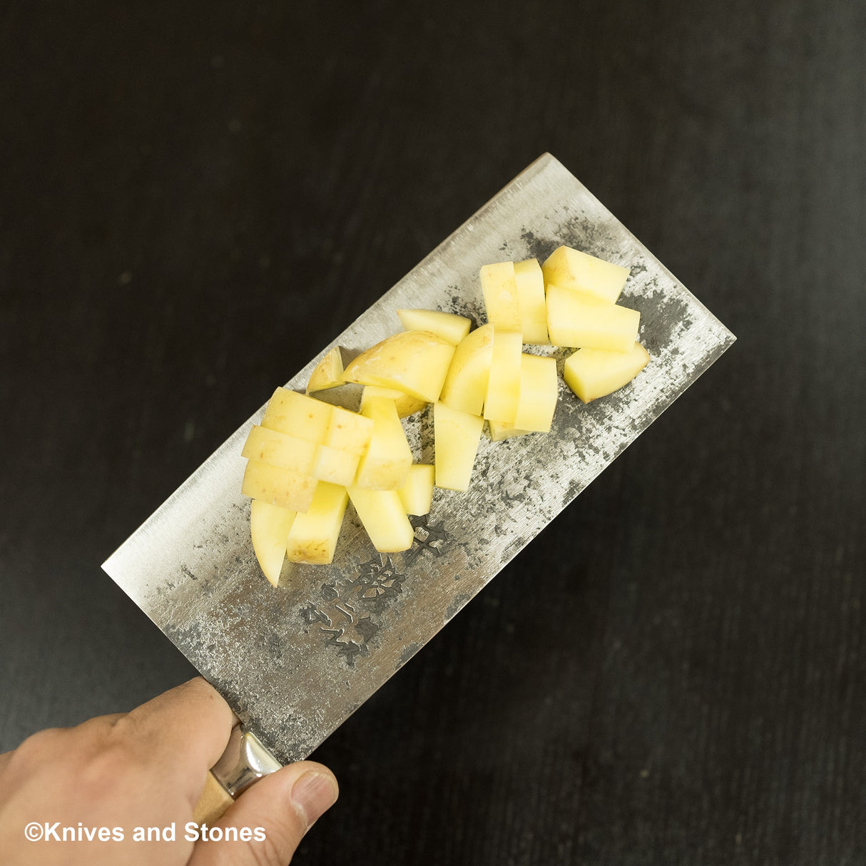 Hatsukokoro Sentan White 2 Stainless Clad Chinese Cleaver 175mm