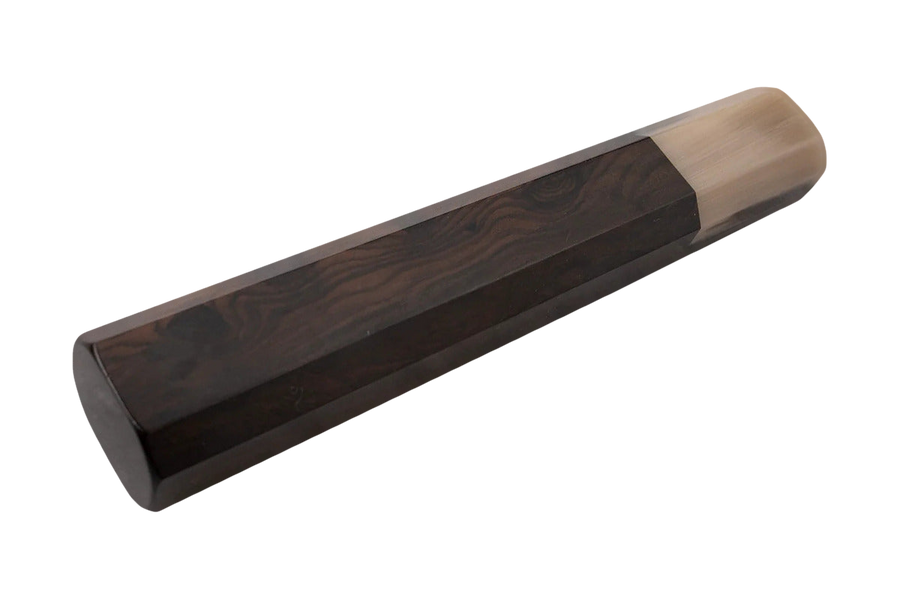 八角柄 黑檀木 淺色牛角 handle
