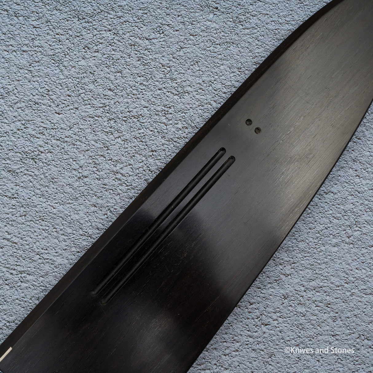 K&S Magnetic 240mm Gyuto Saya & Handle Set Stabilized Curly Maple / Ebony