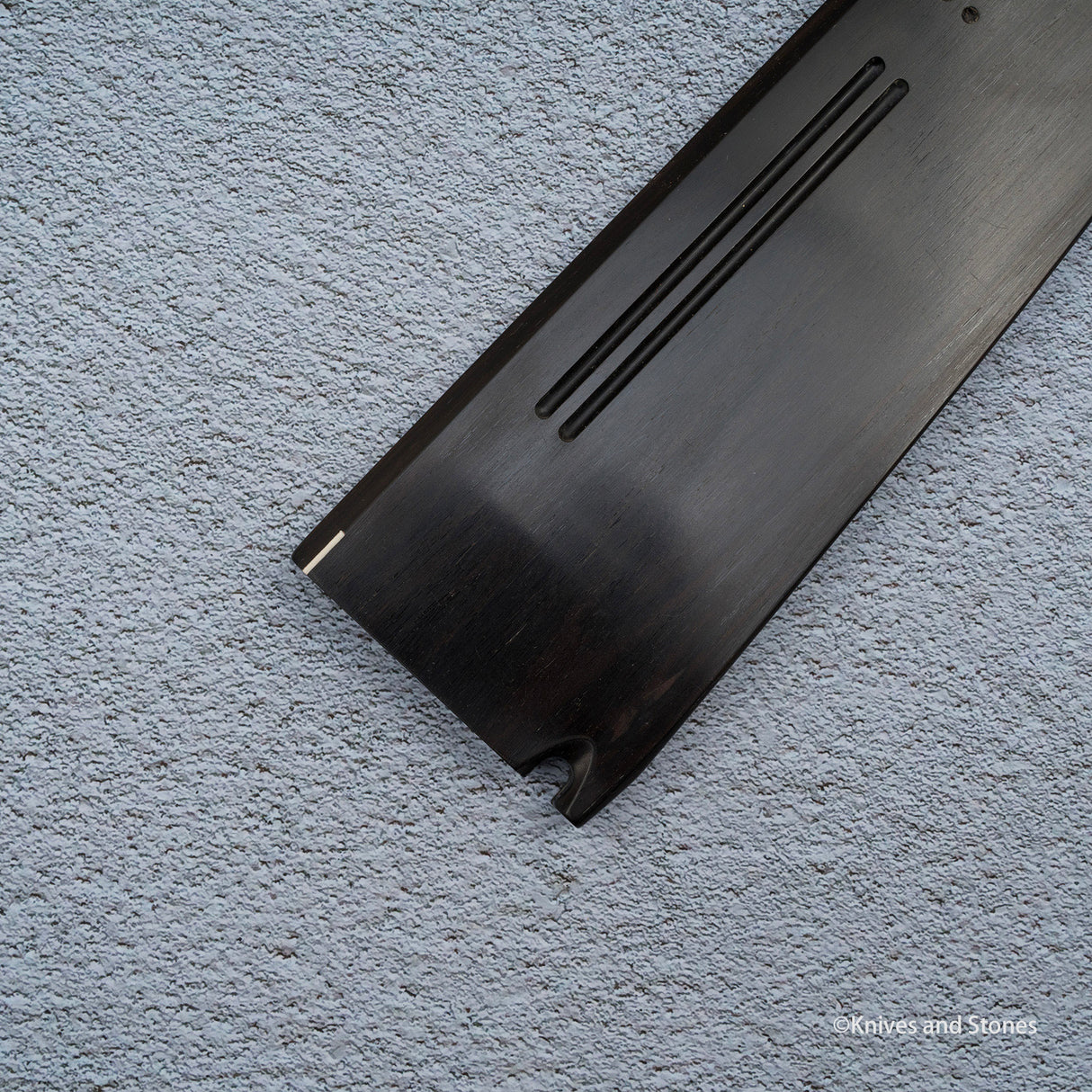 K&S Magnetic 240mm Gyuto Saya & Handle Set Stabilized Curly Maple / Ebony