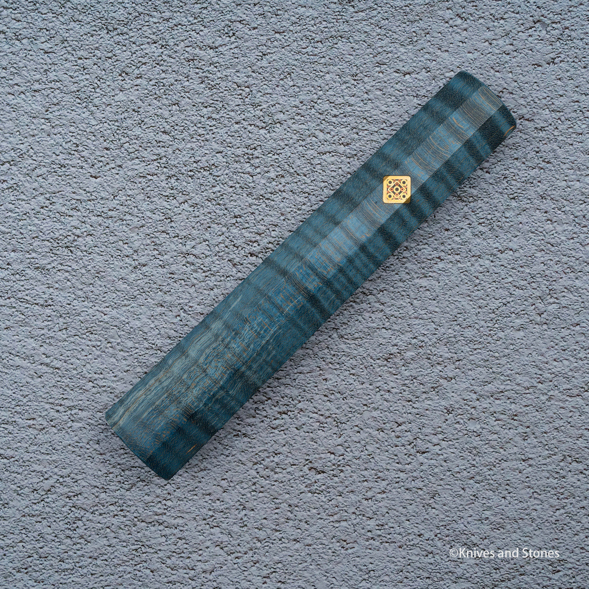 K&S Magnetic 240mm Gyuto Saya & Handle Set Stabilized Curly Maple / Ebony