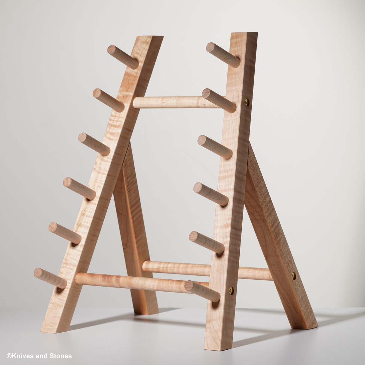 K&S 硬木刀架(刀架)6槽