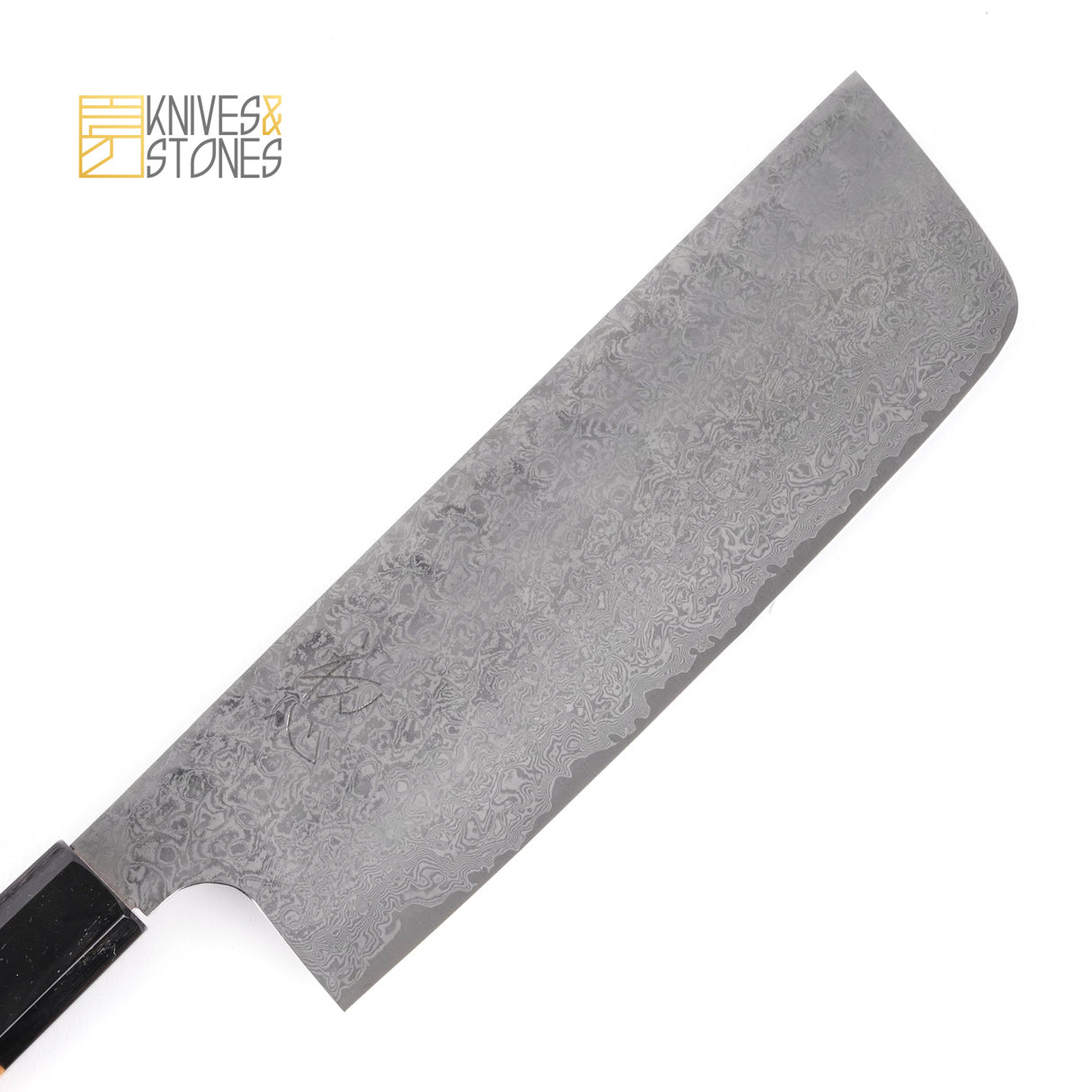 Hatsukokoro Ginsan 大馬士革 Tsuchime Nakiri 170 毫米,柚木手柄,由 Yoshihiro Yauji 設計