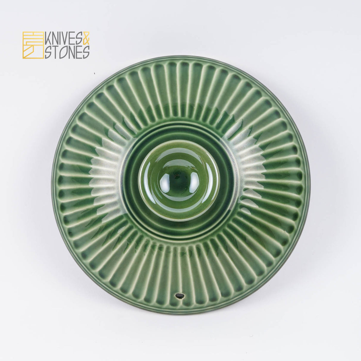 日式陶鍋 - 銀浦綠菊花