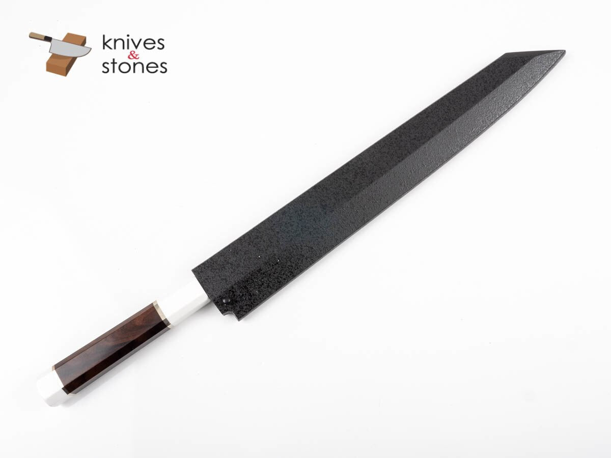Sakai Takayuki GinRyu (銀龍) - Swedish Steel Honyaki Kiritsuke Yanagiba with Corian Handle