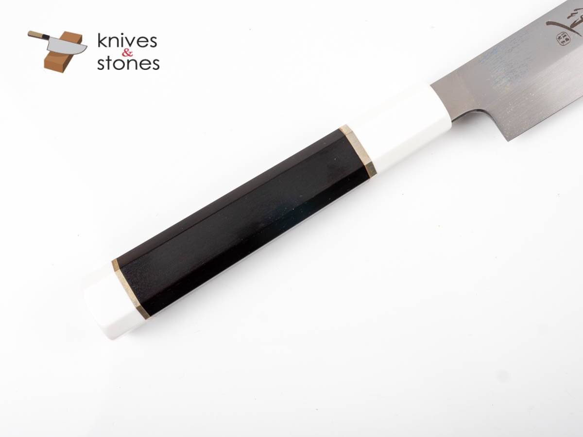 Sakai Takayuki GinRyu (銀龍) - Swedish Steel Honyaki Kiritsuke Yanagiba with Corian Handle