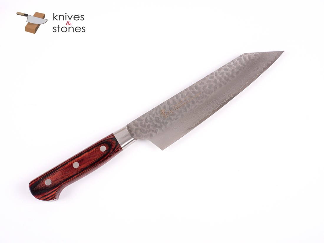 Sakai Takayuki VG10 Kengata (K-tip) Gyuto 190mm 33 層錘擊大馬士革