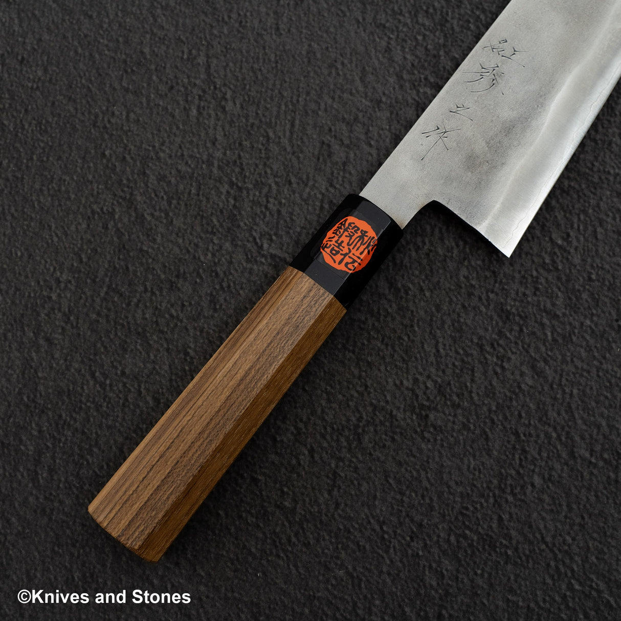 Tanaka Ginsan Nashiji Gyuto 240 柚木手柄