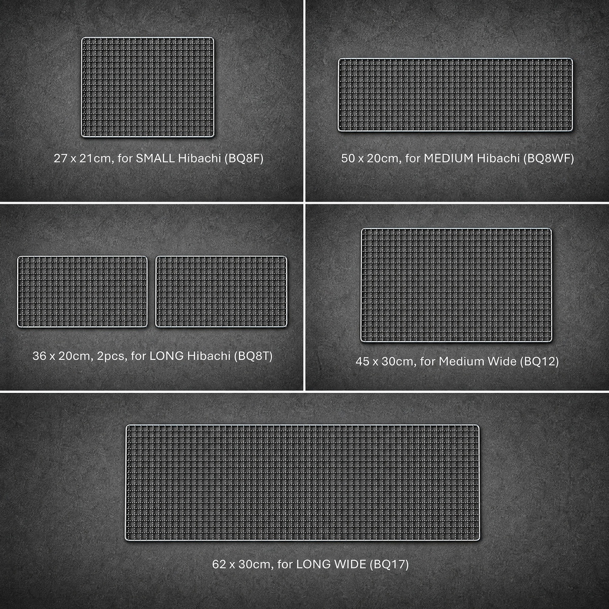 The reusable steel net; buy it by grill size code.