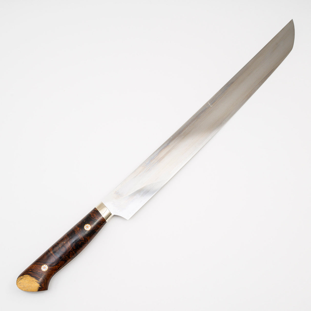 池田義一 白 3 Honyaki Sakimaru Sujihiki 330mm 波紋鐵木手柄 SP1