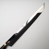 池田義一 白 3 Honyaki Sakimaru Sujihiki 330mm 波紋鐵木手柄 SP1