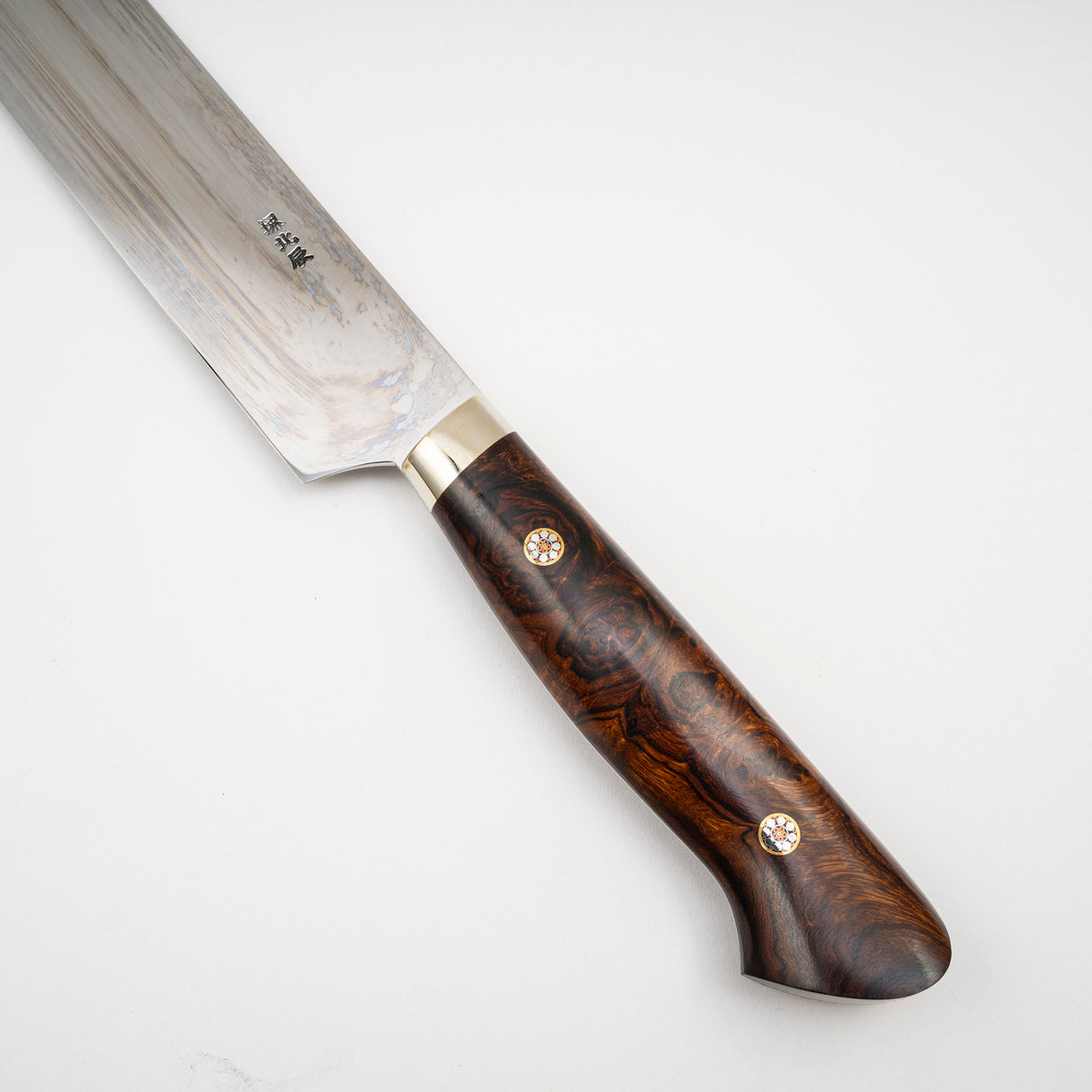 池田義一 白 3 Honyaki Sakimaru Sujihiki 330mm 波紋鐵木手柄 SP1