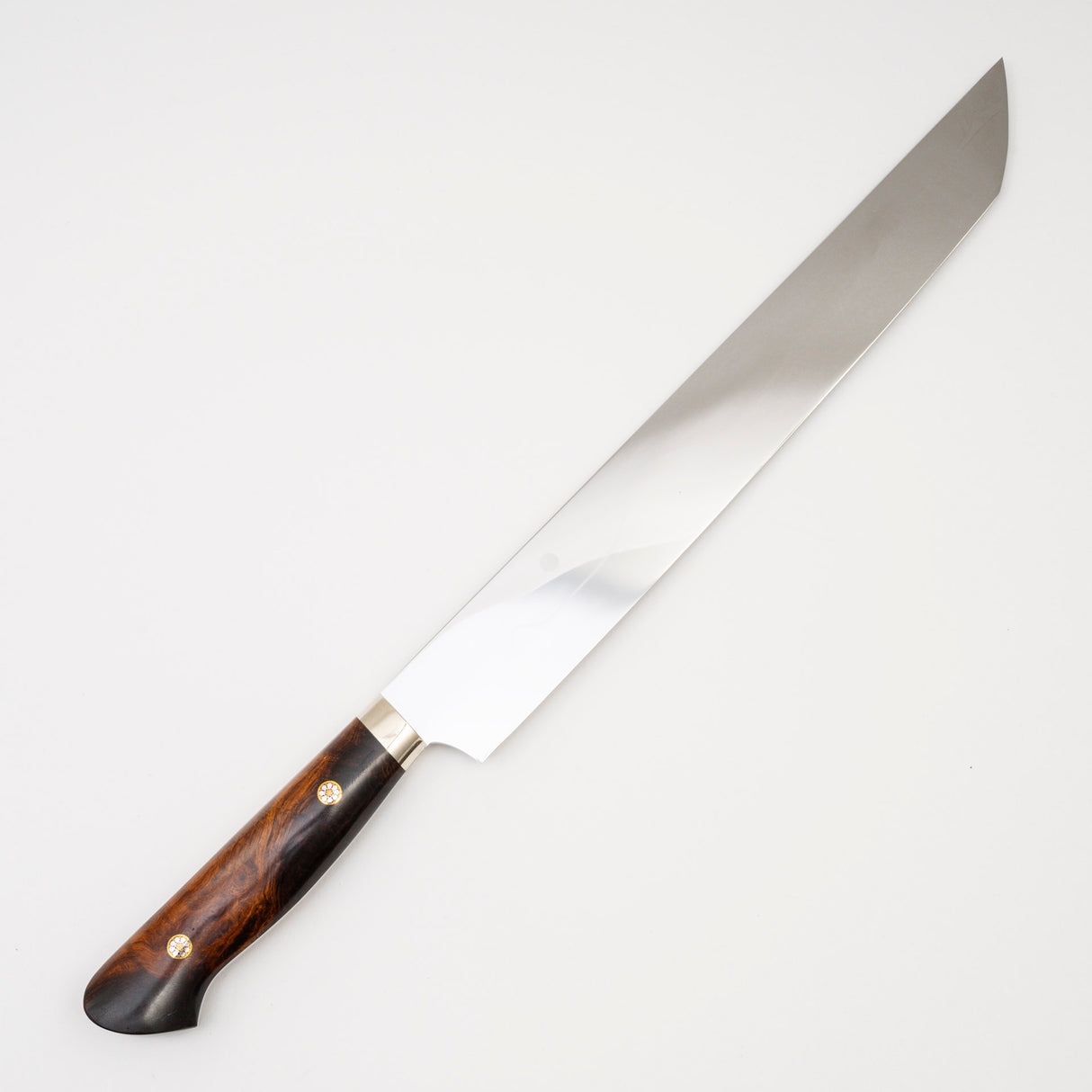 池田義一 白 3 Honyaki Sakimaru Sujihiki 270mm 富士山刃紋鐵木手柄 SP1