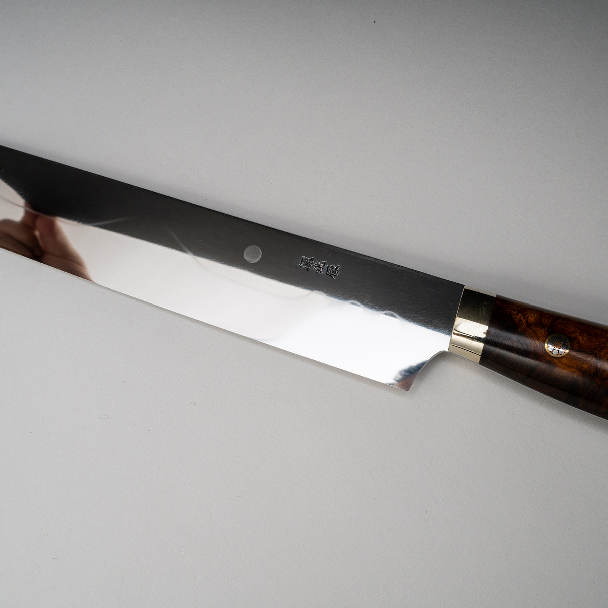 池田義一 白 3 Honyaki Sakimaru Sujihiki 270mm 富士山刃紋鐵木手柄 SP1