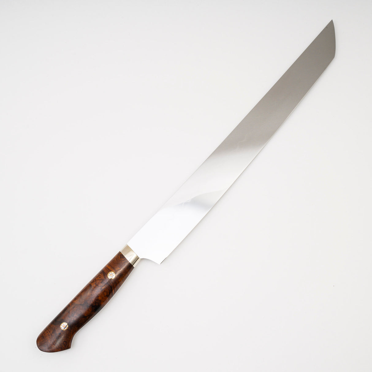 池田義一 白 3 Honyaki Sakimaru Sujihiki 300mm 波紋鐵木手柄 SP1