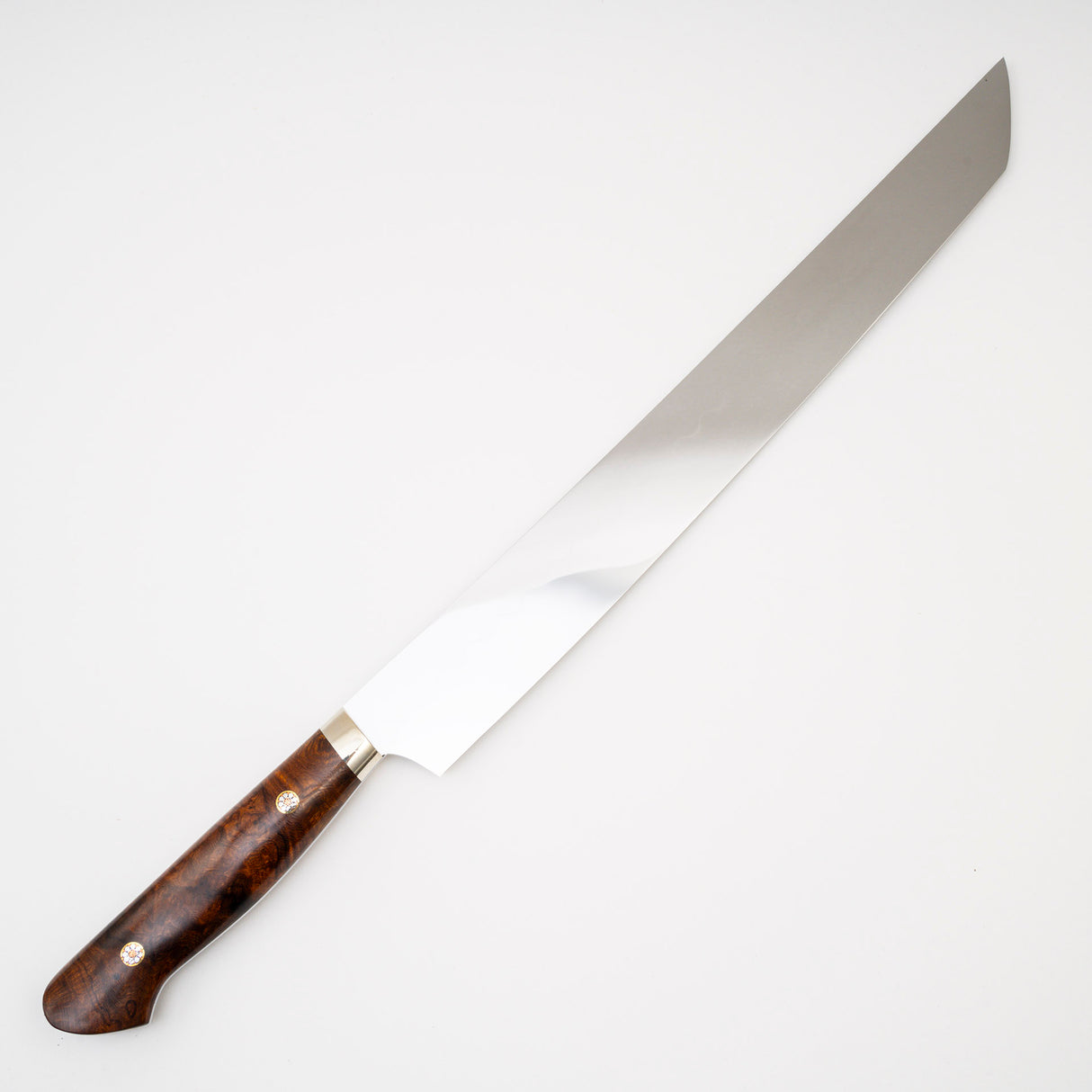 池田義一 白 3 Honyaki Sakimaru Sujihiki 300mm 波紋鐵木手柄 SP1