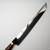 池田義一 白 3 Honyaki Sakimaru Sujihiki 300mm 波紋鐵木手柄 SP1