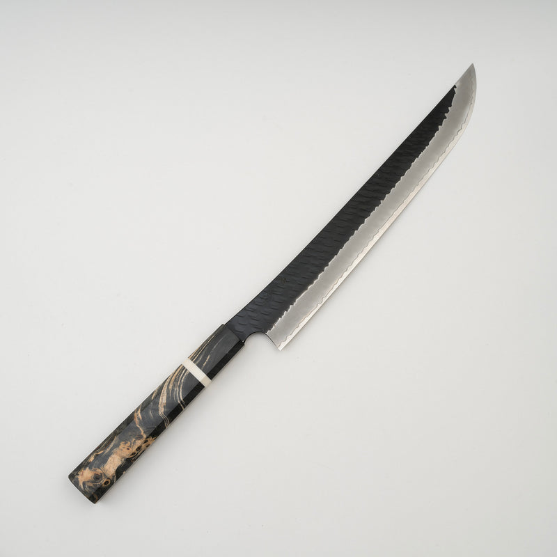 二唐 SG2 鎚目 黑打 筋引 270mm
