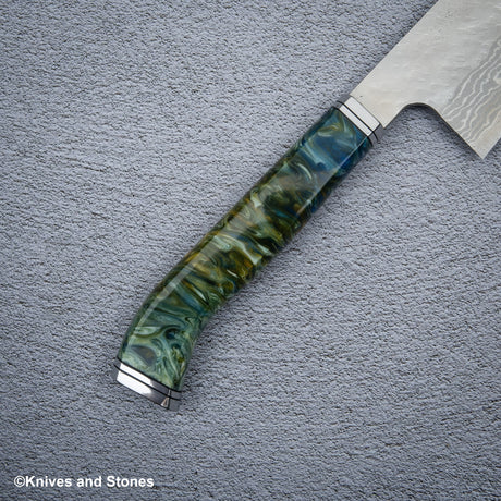 Cosmic Swirl Nenox WA 手柄，適用於 Santoku / Nakiri
