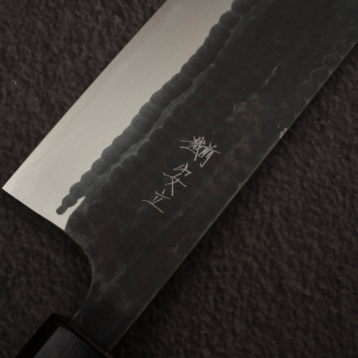 Anryu Aogami 超級錘擊 Kurouchi Nakiri 165mm 黑檀木手柄
