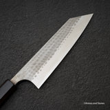 安立勝重 青紙二號槌目不鏽鋼夾層文化刀175mm 黑檀柄