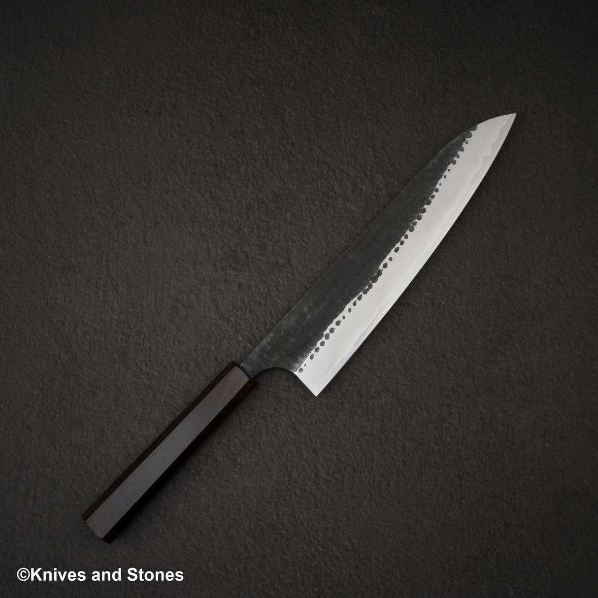 Anryu Aogami Super Tsuchime Kurouchi Gyuto 210mm Stainless Clad