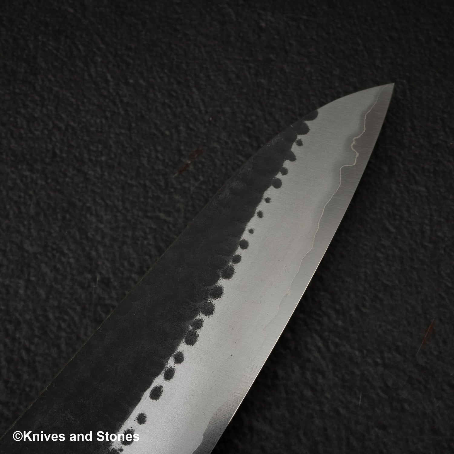 安立青紙超級槌目黑打牛刀210mm不鏽鋼夾層