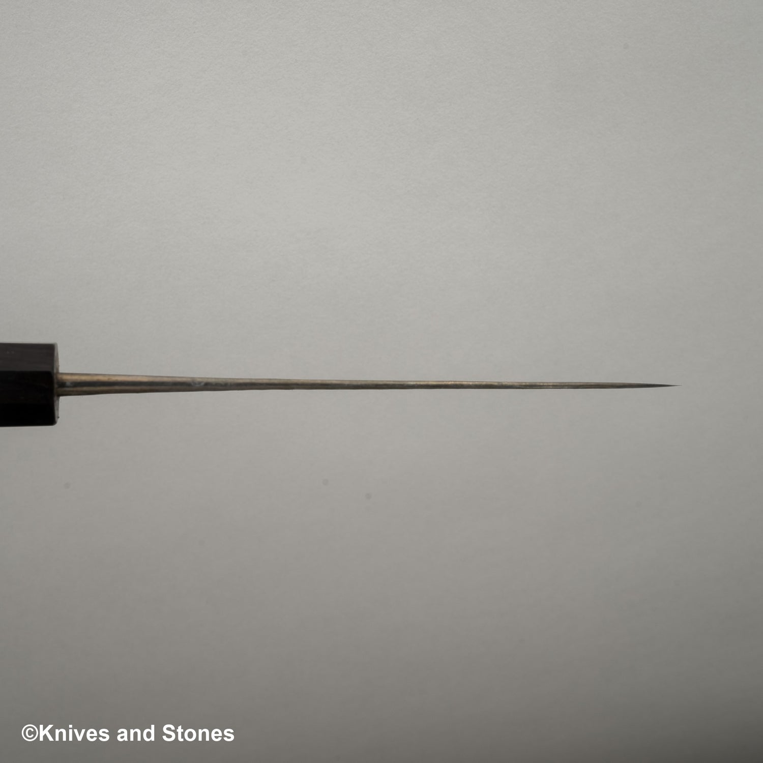 安立青紙超級槌目黑打小刀 120mm 不鏽鋼夾層