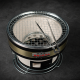 Portable Japanese Hibachi Tabletop Grill, Medium Size with Base