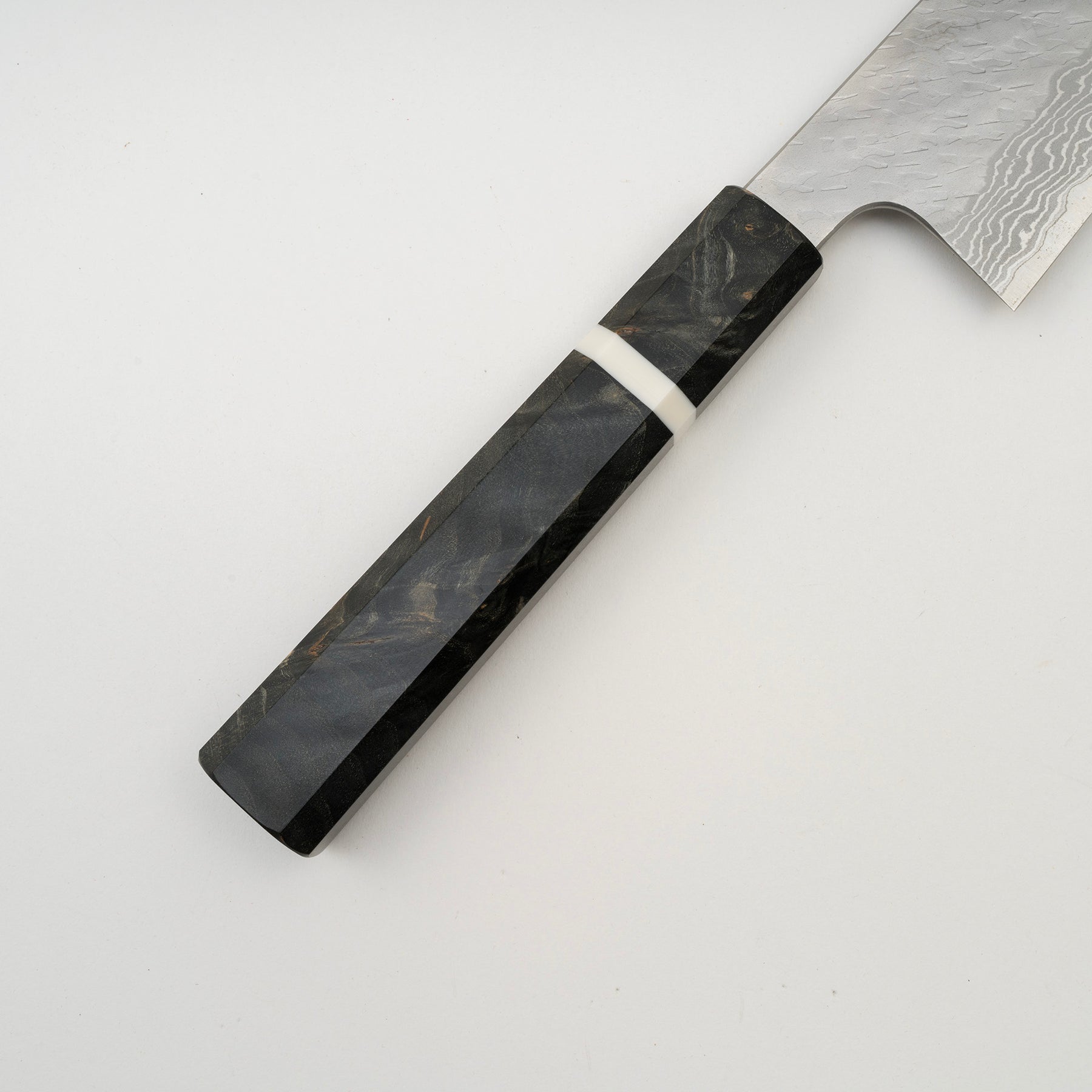 八角柄樺木瘤附間隔環 Japanese knife handle