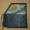 Leather Knife Roll Hokusai Theme 10 Slot by Jiu Studio
