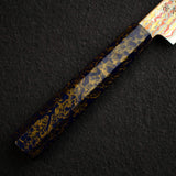 初心 孔雀 V-Toku-2 小刀 150mm 彩虹 大馬士革 紫色