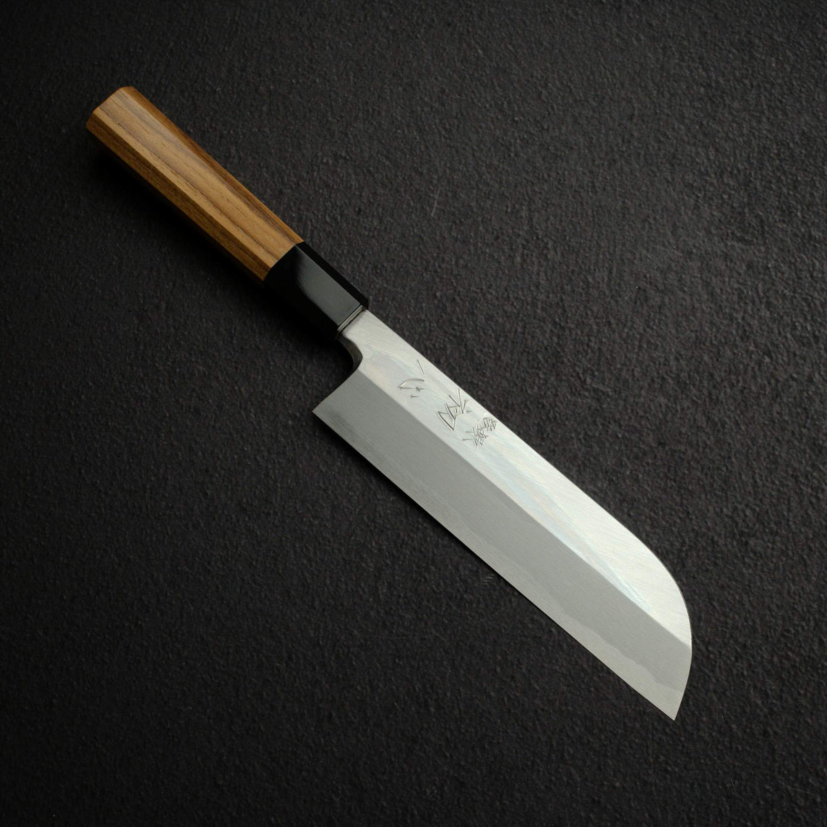 初心 x 明神 白鷺 白鋼二號 鎌形薄刃 180mm