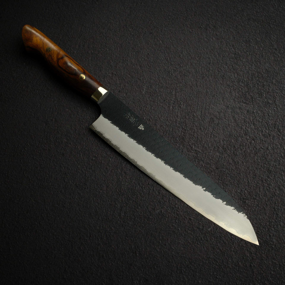 二唐 SG2 黑打 鎚目 牛刀 240mm 西式 鐵木