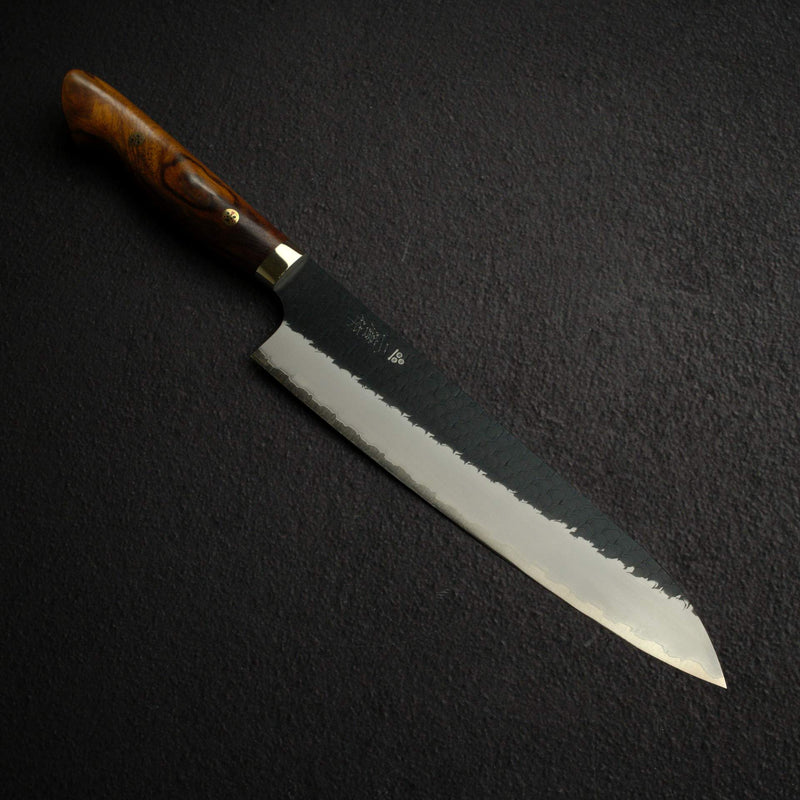 二唐 SG2 黑打 鎚目 牛刀 240mm 西式 鐵木