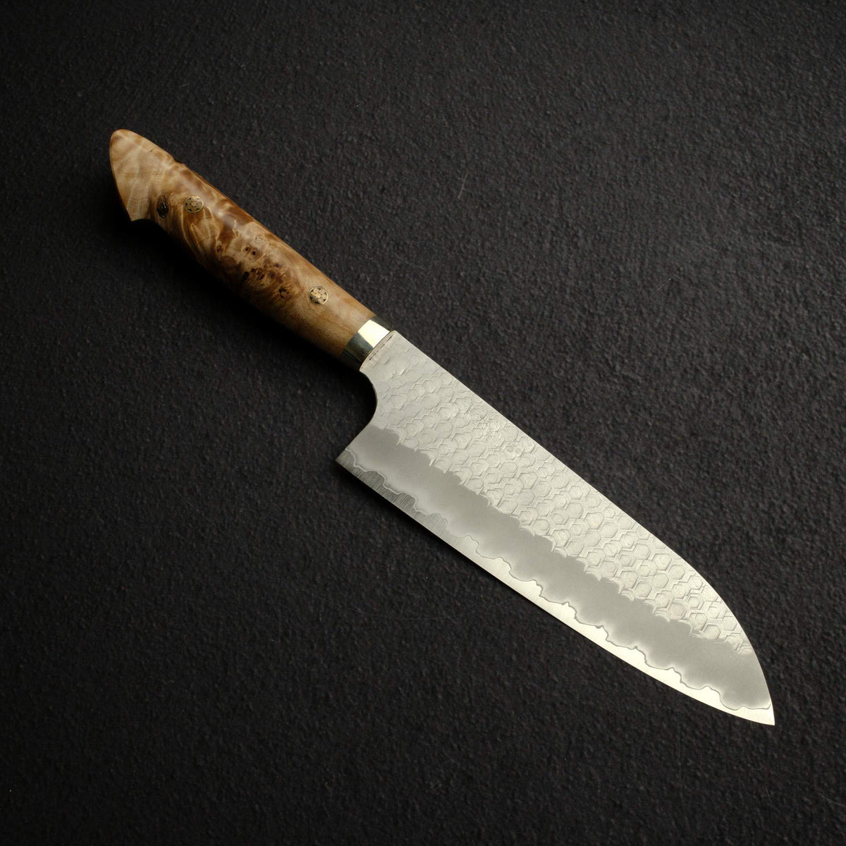二唐 SG2 鎚目 霧面鏡面 三德刀 180mm 西式楓木瘤柄