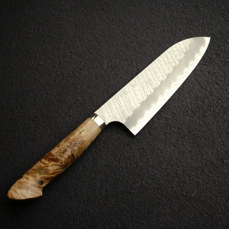 二唐 SG2 鎚目 霧面鏡面 三德刀 180mm 西式楓木瘤柄