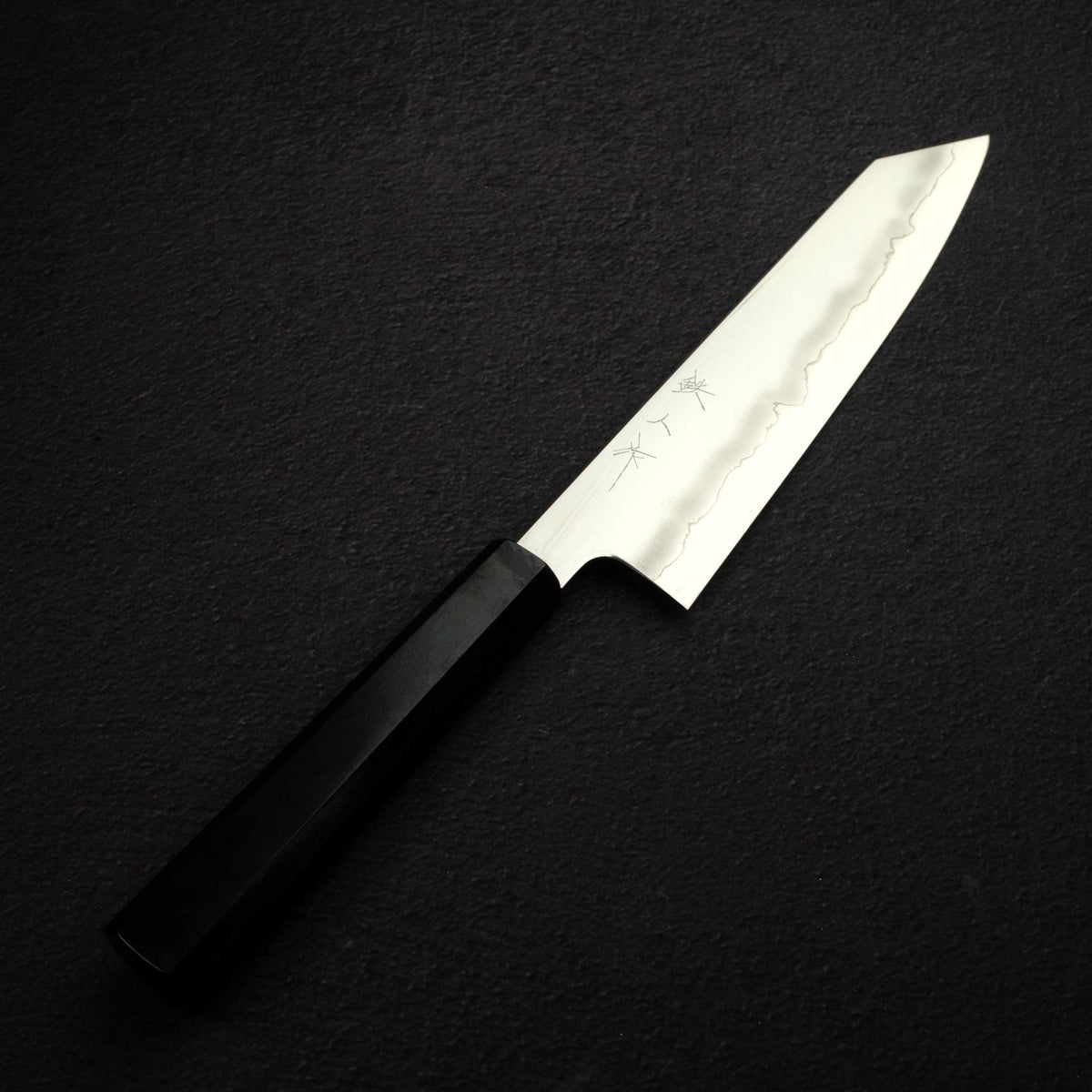 鐵人 銀三鋼 浮刃 切付牛刀 210mm 黑檀木手柄