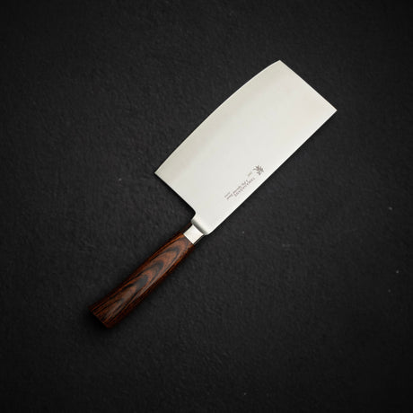 Tamahagane San Cleaver - Chuka 180mm Migaki Finish SN 1124H factory second