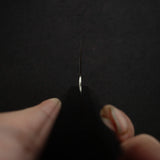 鐵人 銀三鋼 浮刃 切付牛刀 210mm 黑檀木手柄