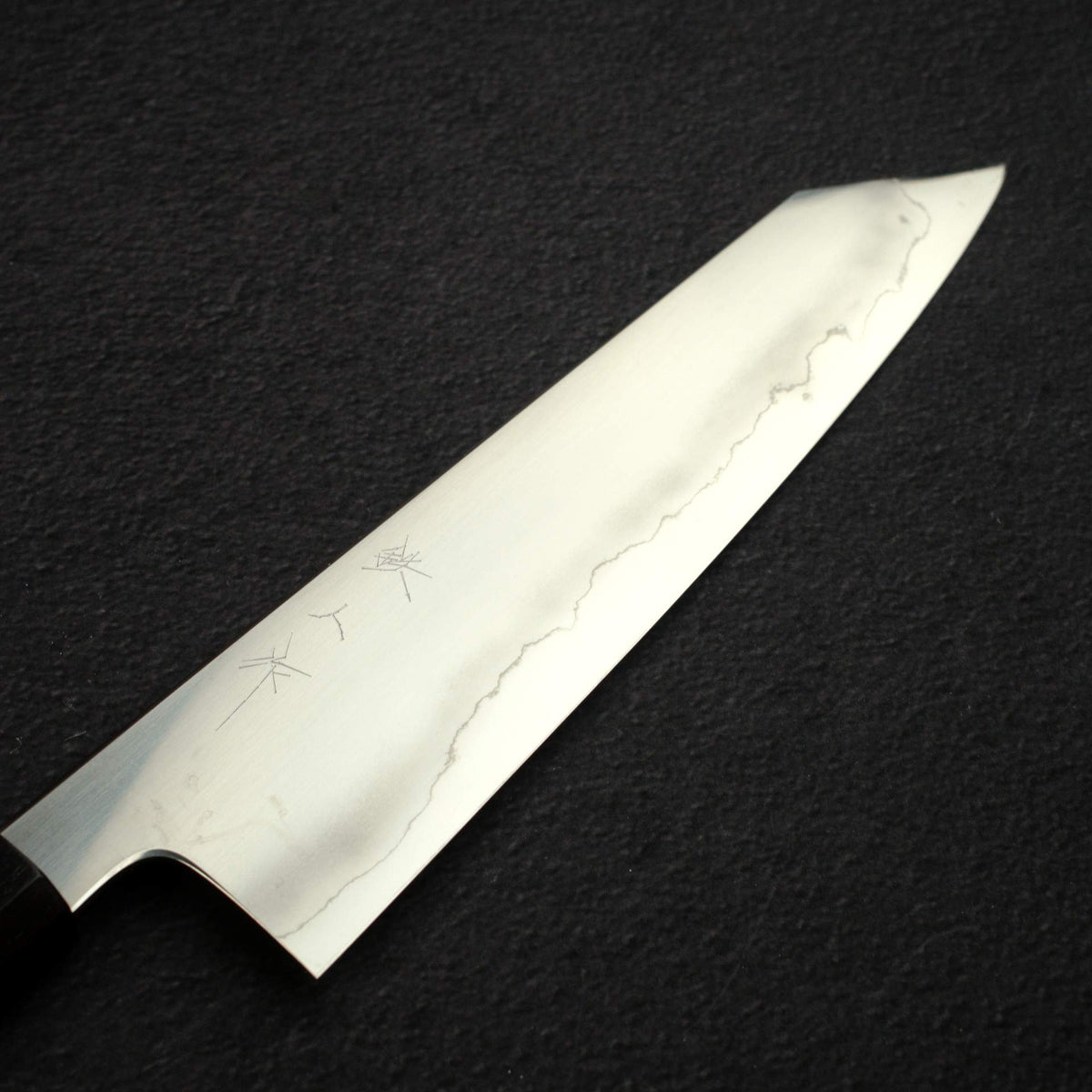 鐵人 銀三鋼 浮刃 切付 牛刀 240mm 黑檀木柄