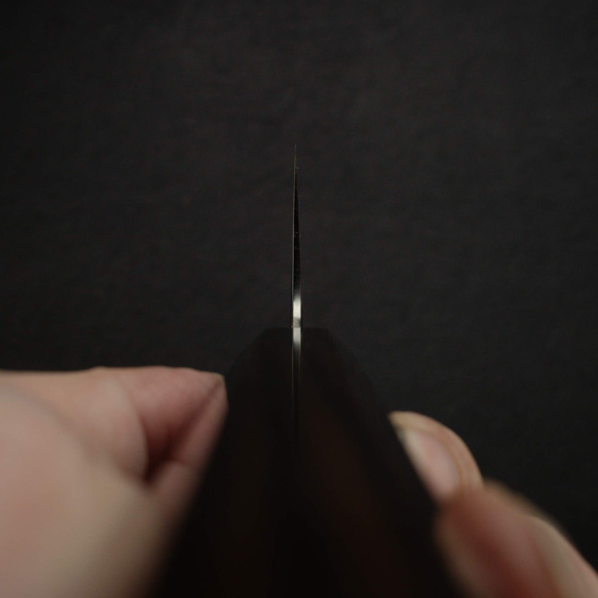 鐵人 銀三鋼 浮刃 切付 牛刀 240mm 黑檀木柄