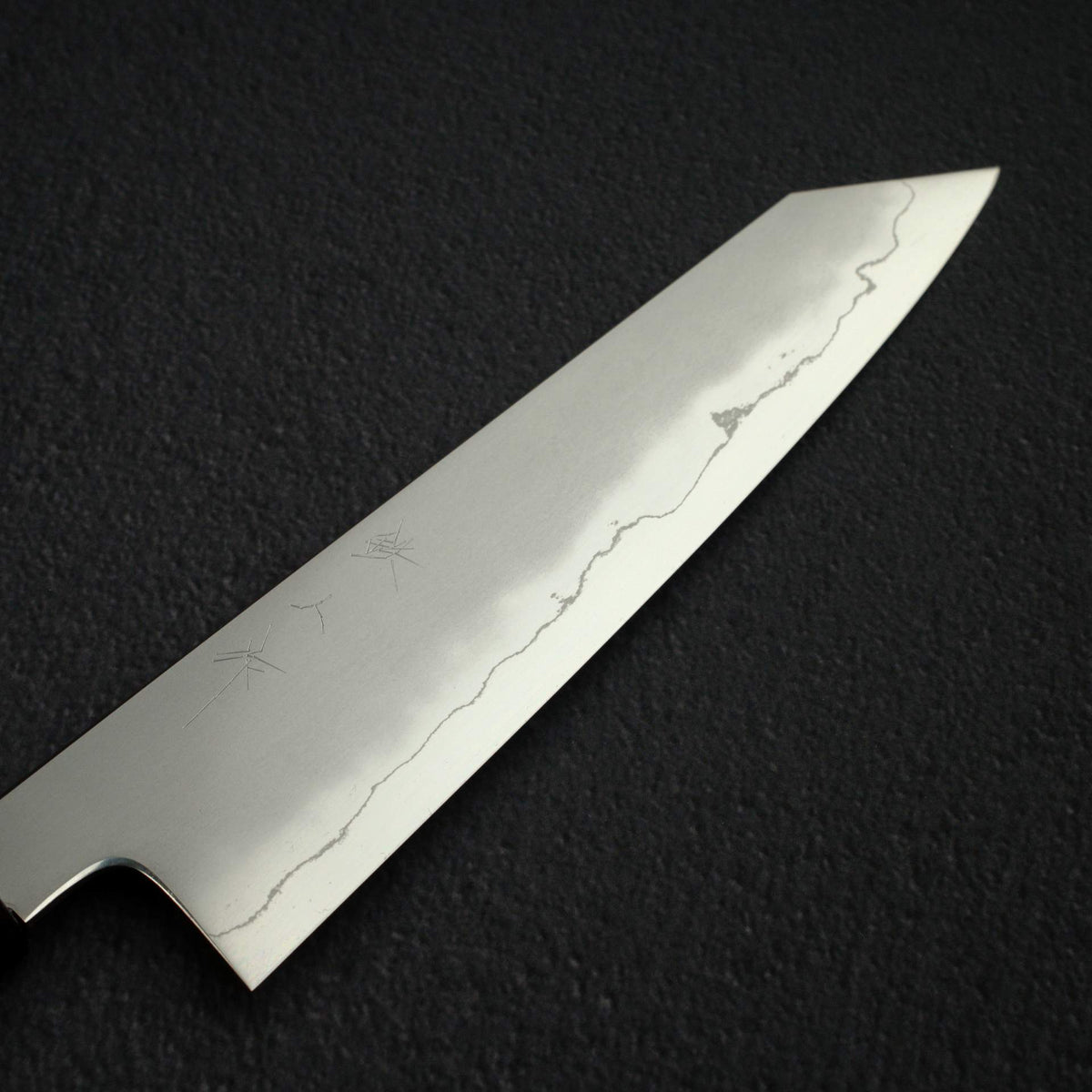 鐵人 銀三鋼 霞 切付牛刀 210mm 黑檀木手柄