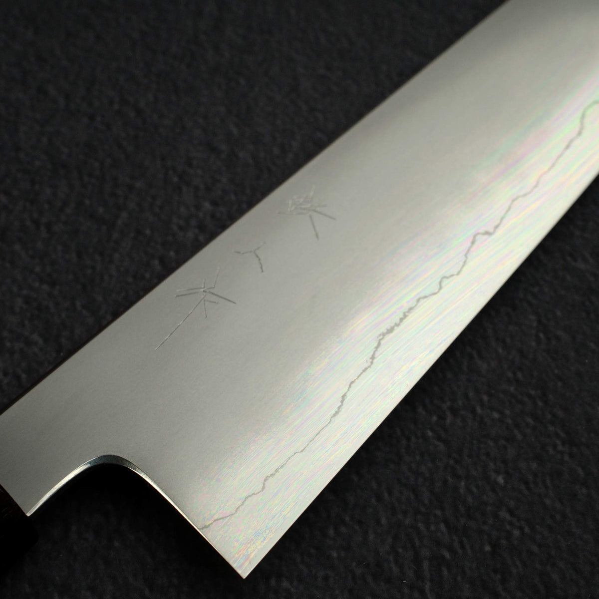 鐵人 銀三鋼 霞 切付牛刀 240mm 黑檀木刀柄