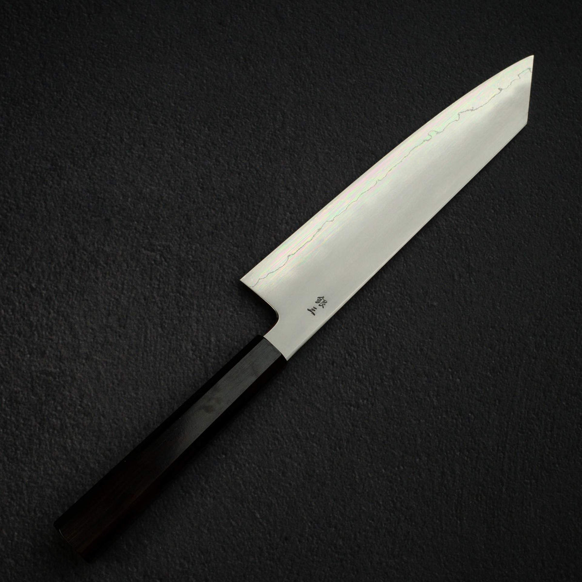 鐵人 銀三鋼 霞 切付牛刀 240mm 黑檀木刀柄