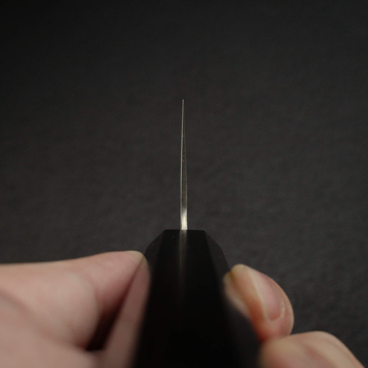 初心 銀嶺 銀三鋼 切付牛刀 210mm 梨地 黑檀木