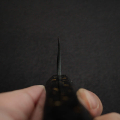初心 銀三鋼 黑打 大馬士革 三德刀 170mm 碳纖維手柄