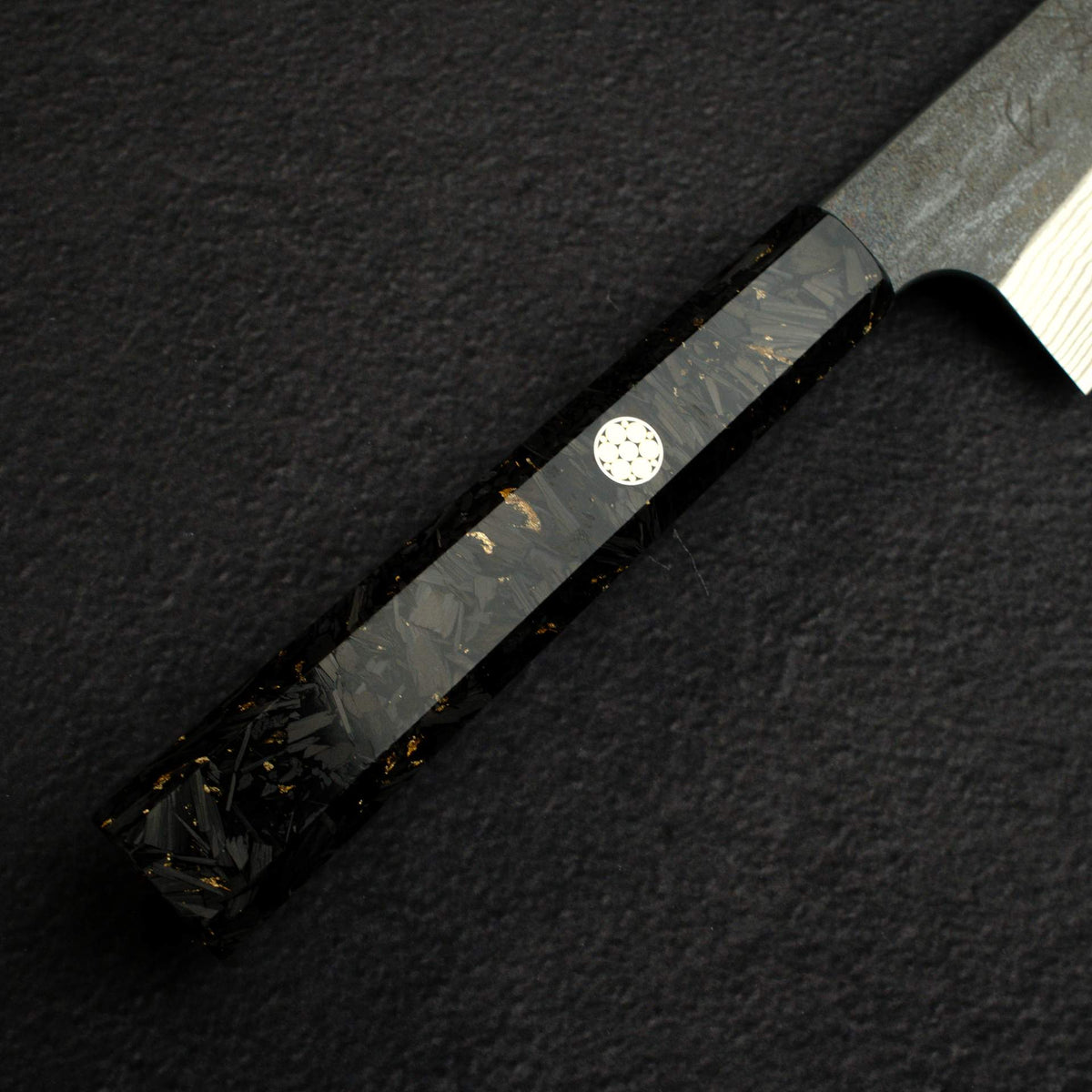 初心 銀三鋼 黑打 大馬士革 牛刀 240mm 碳纖維手柄