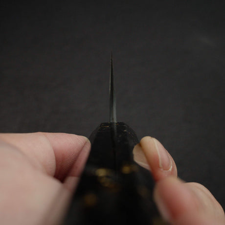 初心 銀三鋼 黑打 大馬士革 牛刀 240mm 碳纖維手柄
