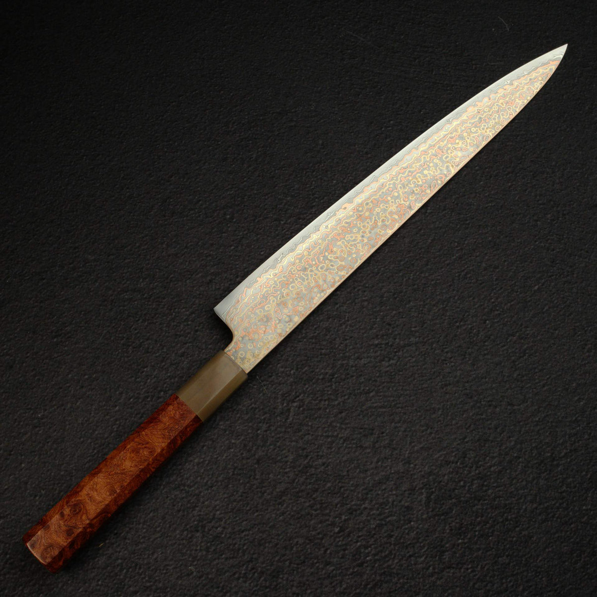 初心 火之鳥 V-Toku 2 筋引 270mm 彩虹大馬士革飾面